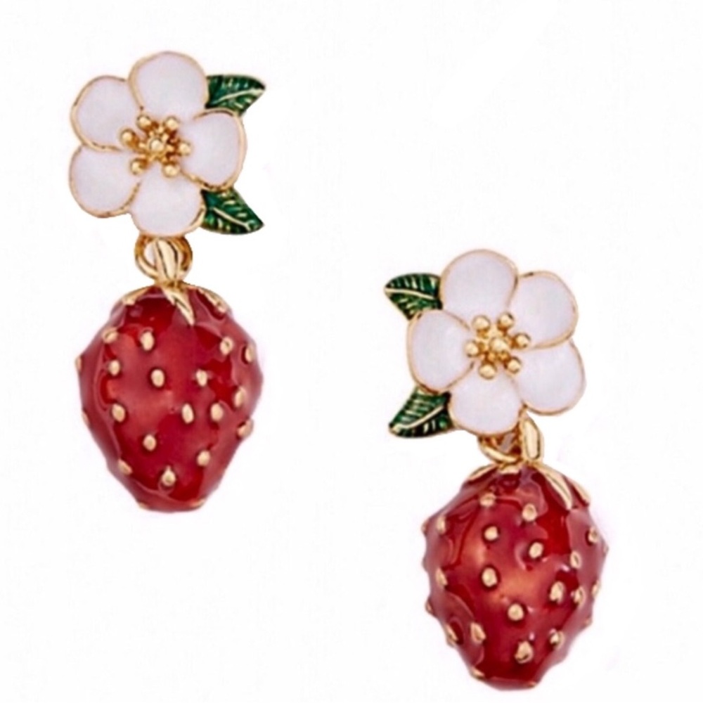 Kate spade Luscious Strawberry drop earrings